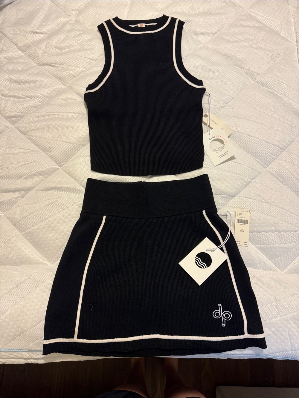 Anthropologie Knit Skort Matching Set